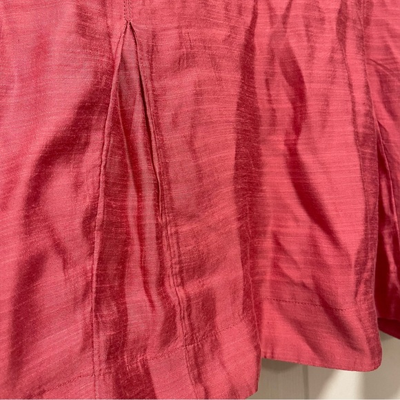 Soft Surroundings Top Womens M Pink Floral Silk Blend Embroidered Boho - Picture 8 of 13